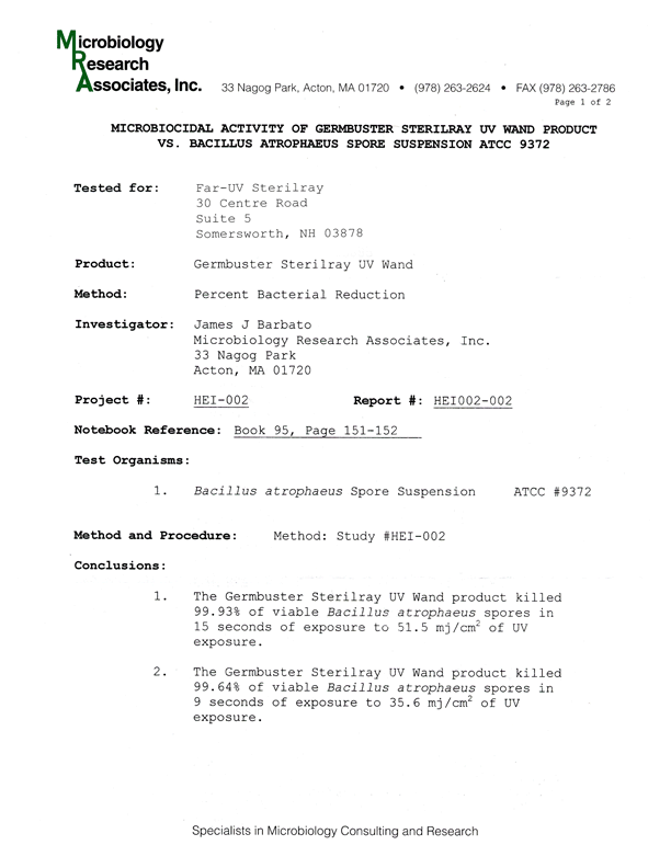 Bacillus lab report 01