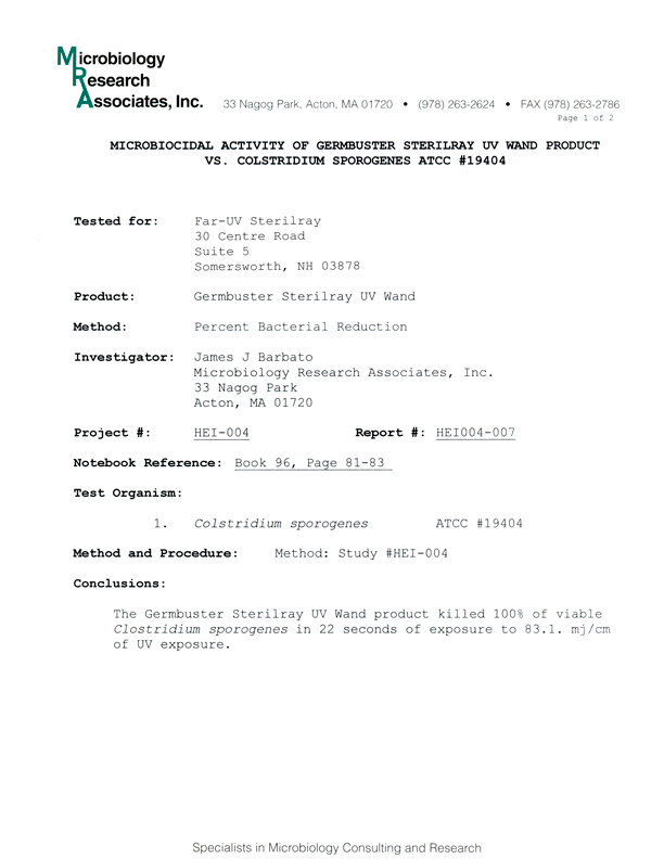 Clostridium lab report 02