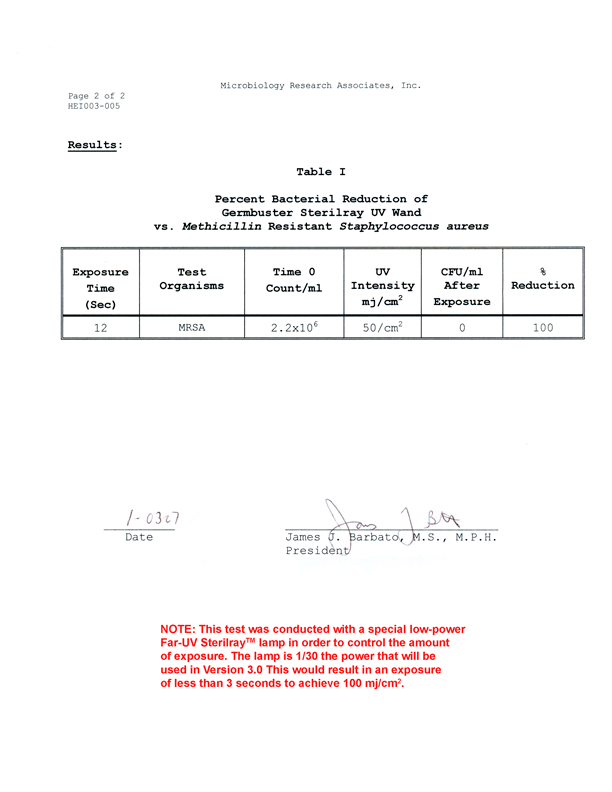 MRSA press release